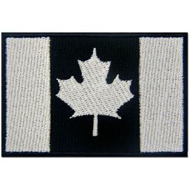 Флаг США Канады вышил затыловке значков ткани чувствуемой заплатами бумажной