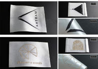 Garment Neck Woven Fashion Labels With Your Text , End Fold  Loop Fold