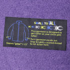 Garment Neck Woven Fashion Labels With Your Text , End Fold  Loop Fold