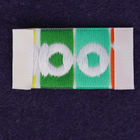 100% Polyester Straight Cut Clothing Size Labels Woven For Garments