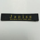 100% Polyester Straight Cut Fabrics Woven Neck Labels for Clothing Garments