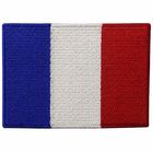Китай Утюг вышивки Франции на флаге латает Вашабле изготовленные на заказ заплаты ткани компания