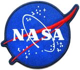 Китай Зашейте на сплетенном таможней значке НАСА вышивки границы Мерров значков компания