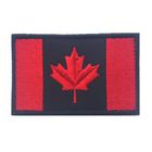 Черное листовое железо на заплатах команды вышивки флага Канады велкро сплетенных заплатами изготовленных на заказ