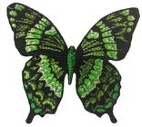 Laser Cut Butterfly Self Adhesive Fabric Patches Woven Embroidery Logo Washable