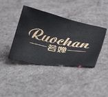Adhesive Iron On Woven Labels For Clothing T - Shirt OEM / ODM Design