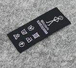 High Density Woven Fabric Labels Center Fold Brand Logo Custom Neck Labels